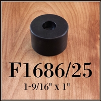 F1686/25 rubber cabinet foot