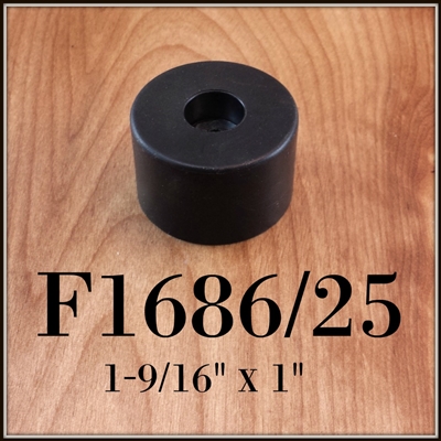 F1686/25 rubber cabinet foot