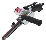 The air-powered belt sander can quickly grind, deburr, blend and remove spotwelds.