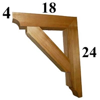 Cedar Wood Bracket, Style - G08