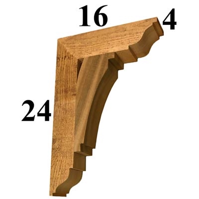 Cedar Wood Bracket, Style - G10