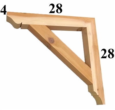 Cedar Wood Bracket, Style - G11