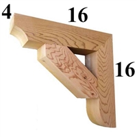 Cedar Wood Bracket, Style - G12