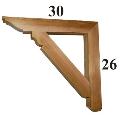 Cedar Wood Bracket, Style - G14