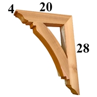 Cedar Wood Bracket, Style - G15