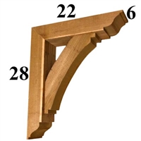 Cedar Wood Bracket, Style - G16