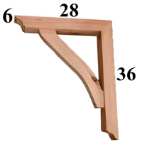 Cedar Wood Bracket, Style - G23