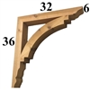 Cedar Wood Bracket, Style - G24