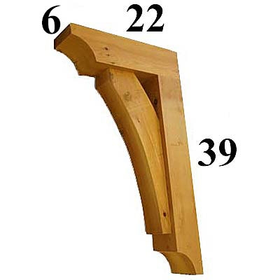 Cedar Wood Bracket, Style - G26