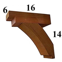 Cedar Wood Bracket, Style - G32