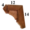 Cedar Wood Bracket, Style - G33