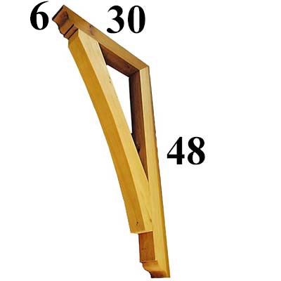 Cedar Wood Bracket, Style - G39