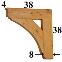 Cedar Wood Bracket, Style - G40