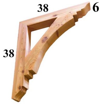 Cedar Wood Bracket, Style - G43