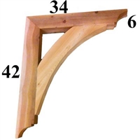 Cedar Wood Bracket, Style - G48