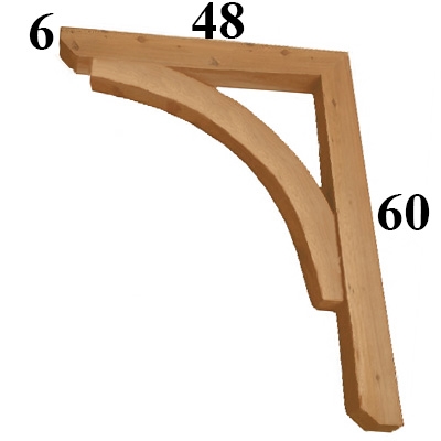 Cedar Wood Bracket, Style - G50