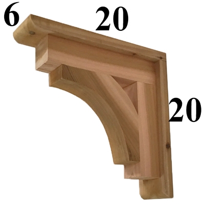 Cedar Wood Bracket, Style - G57