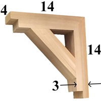 Cedar Wood Bracket, Style - G61