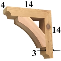 Cedar Wood Bracket, Style - G62