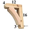 Cedar Wood Bracket, Style - G63