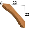 Cedar Wood Brace, Style - BR06