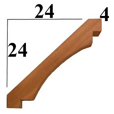 Cedar Wood Brace, Style - BR08