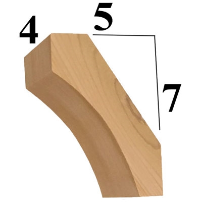 Cedar Wood Brace, Style - BR23