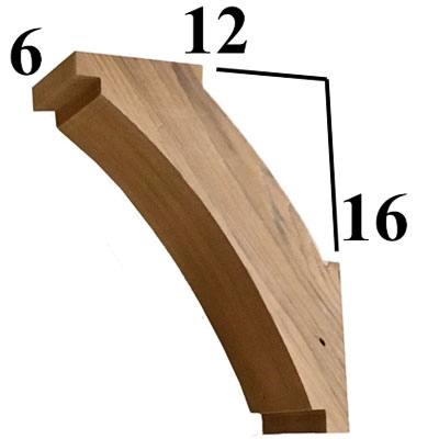 Cedar Wood Brace, Style - BR29