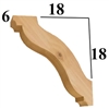 Cedar Wood Brace, Style - BR32