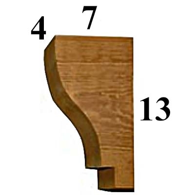 Cedar Wood Corbel, Style - CC08