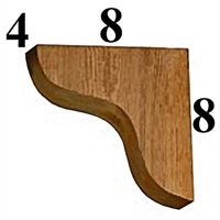 Cedar Wood Corbel, Style - CC11