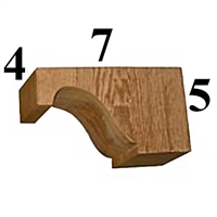 Cedar Wood Corbel, Style - CC12