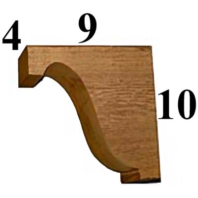 Cedar Wood Corbel, Style - CC14