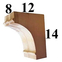 Cedar Wood Corbel, Style - CC17