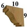 Cedar Wood Corbel, Style - CC19