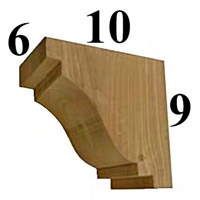 Cedar Wood Corbel, Style - CC19