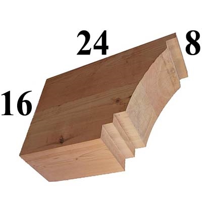 Cedar Wood Corbel, Style - CC20