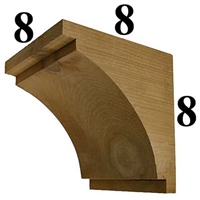 Cedar Wood Corbel, Style - CC23