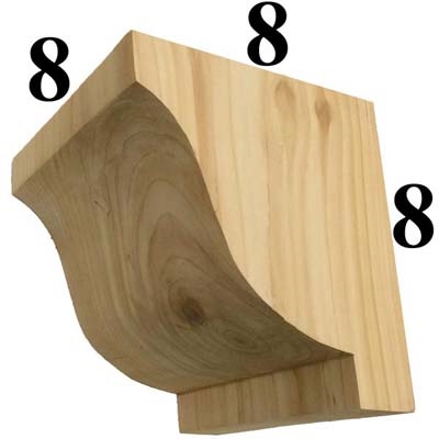 Cedar Wood Corbel, Style - CC29