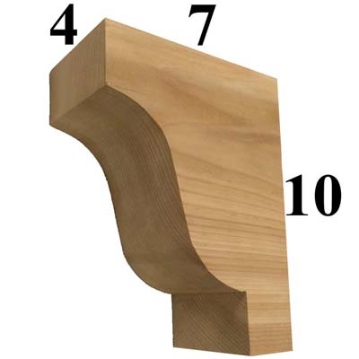 Cedar Wood Corbel, Style - CC31