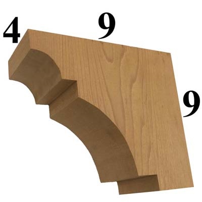 Cedar Wood Corbel, Style - CC37