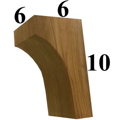 Cedar Wood Corbel, Style - CC40