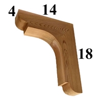 Cedar Wood Corbel, Style - CC54