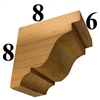 Cedar Wood Corbel, Style - CC55