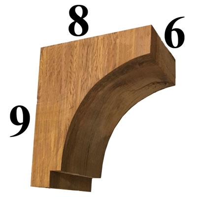 Cedar Wood Corbel, Style - CC56