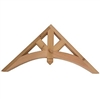 Decorative Cedar Gable 4' Arch With Diagonal Beams, Style - GAB3