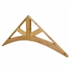 Decorative Cedar Gable 8' Arch With Diagonal Beams, Style - GAB3