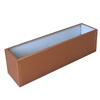 57.5"L x 8"H x 7.25"W Copper Aluminum Window Box Liner