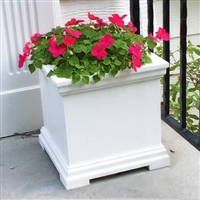 16" x 16" x 16" Charleston Small PVC Outdoor Planter