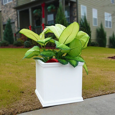 22" x 22" x 22" Charleston Square PVC Outdoor Planter